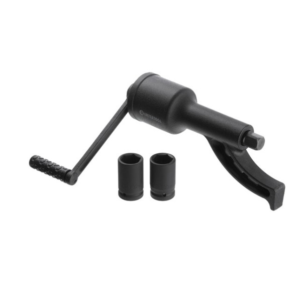 Ключ баллонный роторный для грузовых автомобилей 340 мм, передаточное отношение 1:78, макc. крут. момент 7000 Nm, головки 32, 33 мм, пластиковый кейс INTERTOOL XT-0005 -
                                                        Фото 4