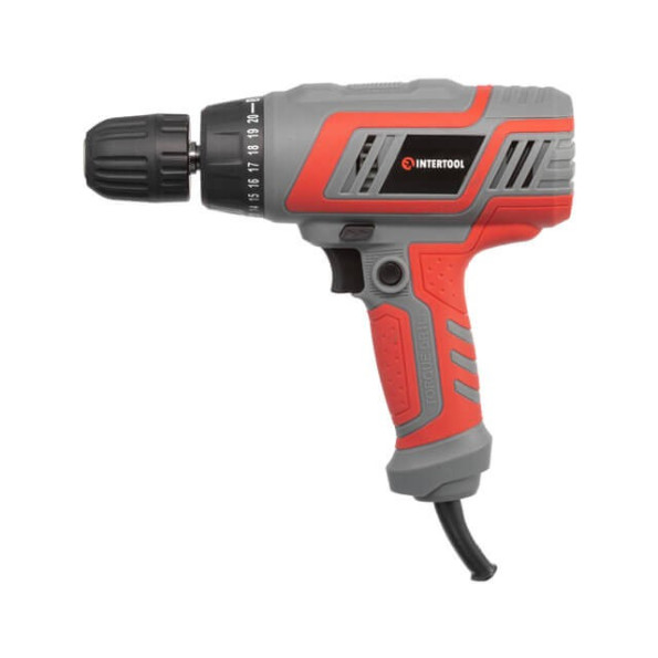 Дрель-шуруповерт электрическая 320 Вт, 220 В, 0-750 об/мин, 0.8-10 мм, 10 Нм INTERTOOL DT-0103 -
                                                        Фото 2
