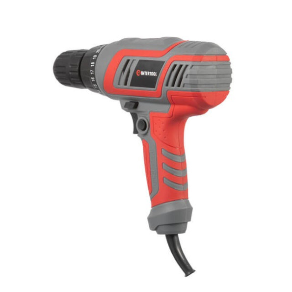 Дрель-шуруповерт электрическая 320 Вт, 220 В, 0-750 об/мин, 0.8-10 мм, 10 Нм INTERTOOL DT-0103 -
                                                        Фото 3