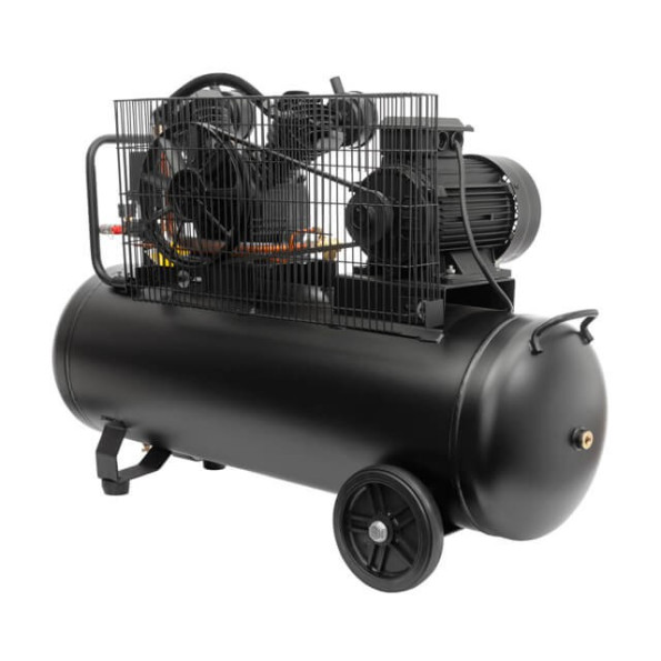 Компресор 100 л, 3 кВт, 380 В, 10 aтм, 500 л/хв., 2 циліндри -
                                                        Фото 3