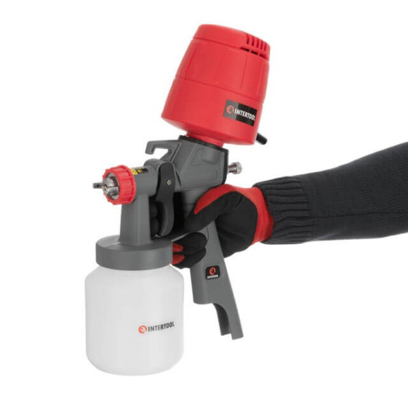 Фарбопульт електричний HVLP 450 Вт, форсунка 1.5 мм, бачок 1л., 0.14-0.35 Бар, 100-200 мл / хв -
                                                        Фото 9