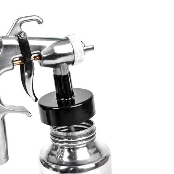 Фарбопульт електричний HVLP 600 Вт, форсунка 1.8 мм, бачок 1л., 0.14-0.70 Бар, 450-550 мл / хв -
                                                        Фото 6