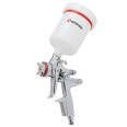 Краскопульт пневматический HVLP II профессиональный, форсунка 1.4мм, верхний пластиковый бачок 600 мл.,  2 бар INTERTOOL PT-0100