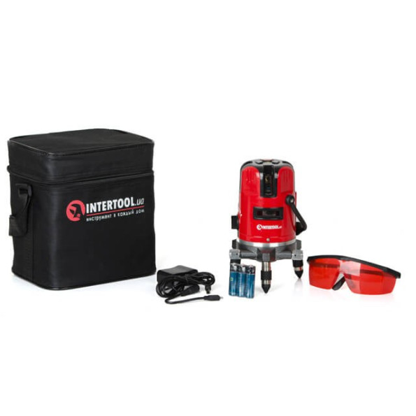 Уровень лазерный проф., 5 лазерных головок, звуковая индикация INTERTOOL MT-3011 -
                                                        Фото 8