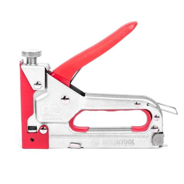 Пістолет скобозабивний механічний, скоба 11.3 x 0.7 x 4.0 - 14.0 мм, з прогумованою рукояткою (сталевий корпус) -
                                                        Фото 4