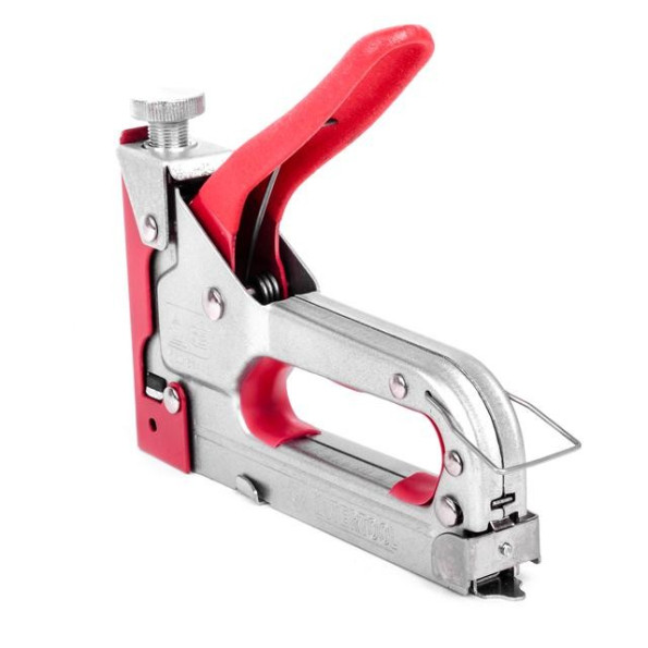 Пістолет скобозабивний механічний, скоба 11.3 x 0.7 x 4.0 - 14.0 мм, з прогумованою рукояткою (сталевий корпус) -
                                                        Фото 5