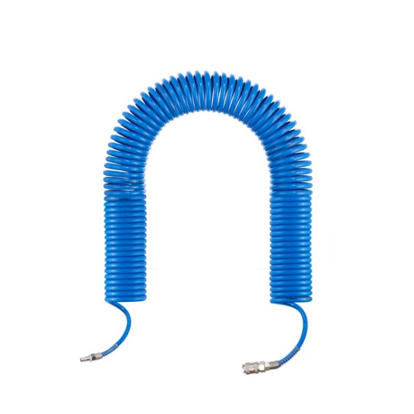 Шланг спіральний поліуретановий 6.5х10мм, 20м з швидкороз'ємними з'єднаннями -
                                                        Фото 2