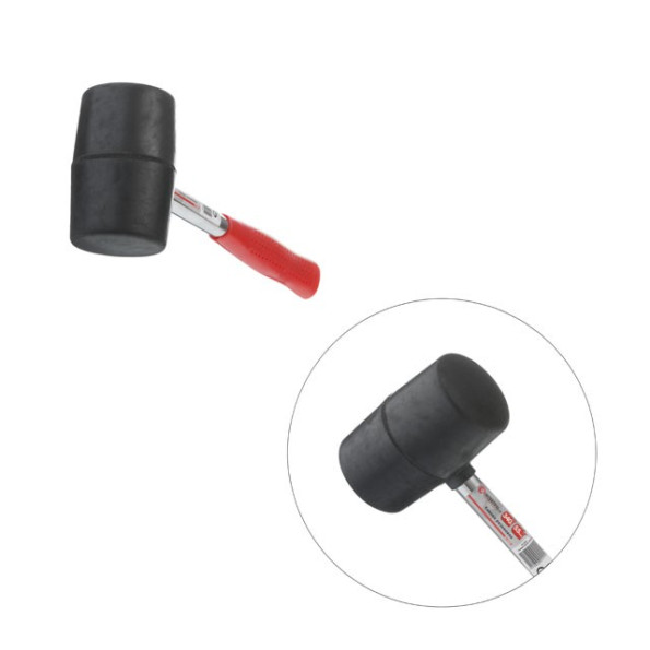 Киянка гумова 340 г, 55 мм, чорна гума, металева ручка -
Фото 4 Киянка гумова 340 г, 55 мм, чорна гума, металева ручка -
Фото 4