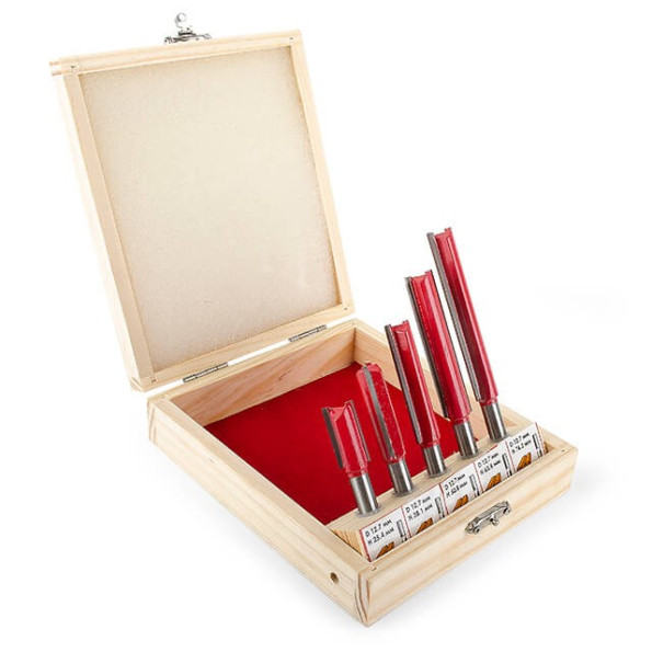 Набор фрез пазовых прямых, 5 шт INTERTOOL HT-0075 -
                                                        Фото 5