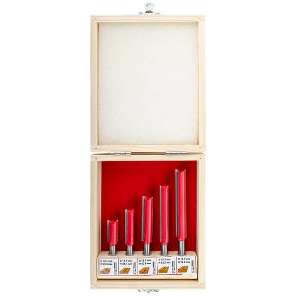 Набор фрез пазовых прямых, 5 шт INTERTOOL HT-0075 -
                                                        Фото 7