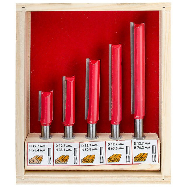 Набор фрез пазовых прямых, 5 шт INTERTOOL HT-0075 -
                                                        Фото 8