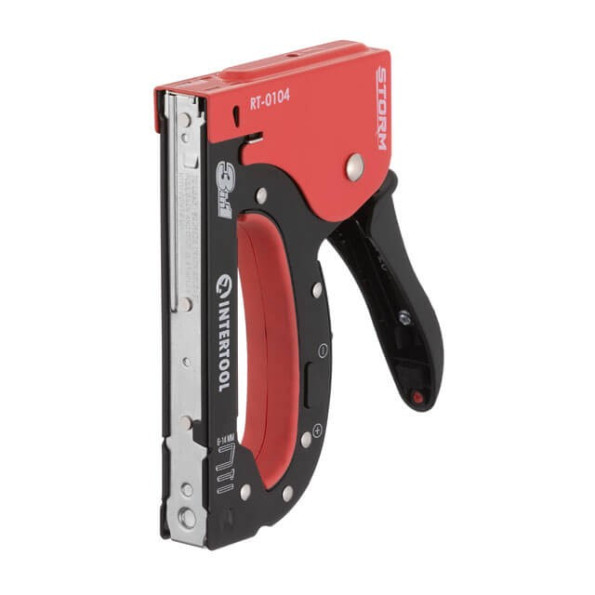 Степлер будівельний 3 в 1, під скобу 11.3*0.7*6-14 мм, цвях 14мм, шпилька 14мм. -
                                                        Фото 2