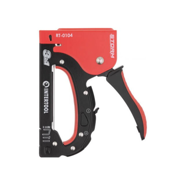 Степлер будівельний 3 в 1, під скобу 11.3*0.7*6-14 мм, цвях 14мм, шпилька 14мм. -
                                                        Фото 4