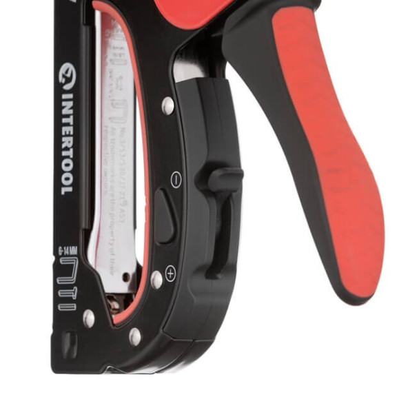 Степлер будівельний 3 в 1, під скобу 11.3*0.7*6-14 мм, цвях 14мм, шпилька 14мм. -
                                                        Фото 5