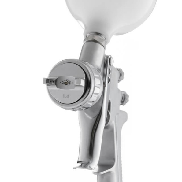 Фарбопульт пневматичний LVMP професійний, верхній пластиковий бачок -
                                                        Фото 2