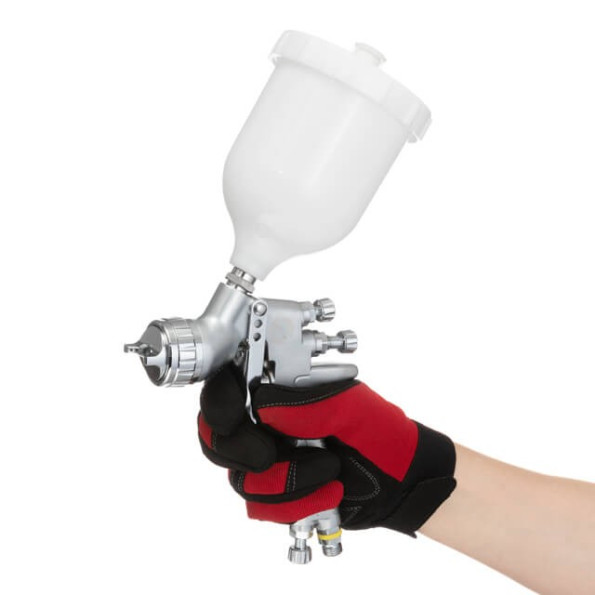 Фарбопульт пневматичний LVMP професійний, верхній пластиковий бачок -
                                                        Фото 6