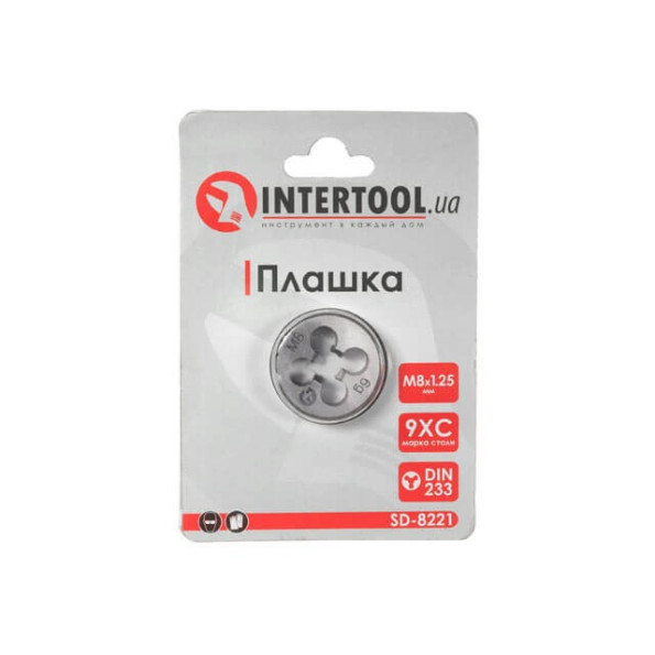 Плашка M 8x1,25 мм INTERTOOL SD-8221 -
                                                        Фото 3