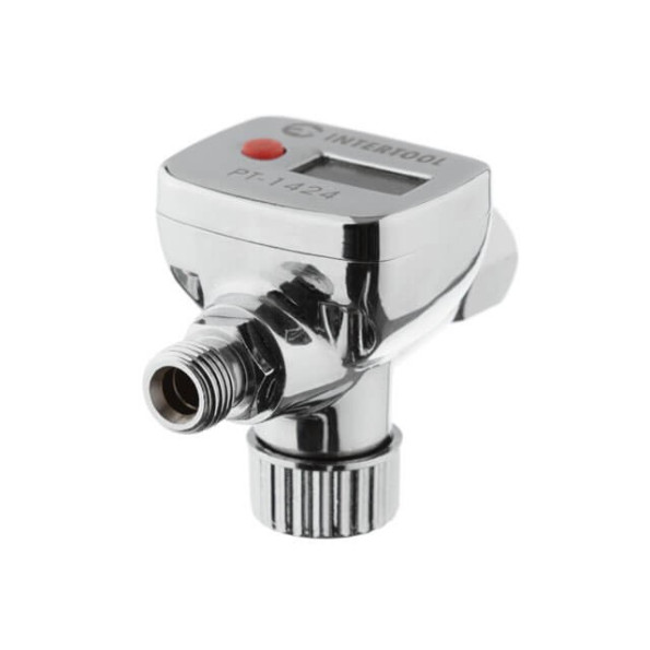 Регулятор давления с цифровым манометром для пистолетов покрасочных, профессиональный, 1/4