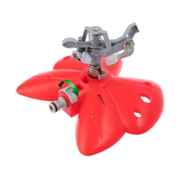 Дождеватель пульсирующий с полной/частичной зоной полива на базе, круг/сектор полива до 12 м, metal INTERTOOL GE-0074 -
                                                        Фото 5