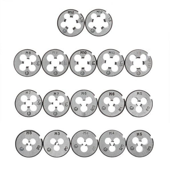 Набір плашок M3-M12 та мітчиків M3-M12, 40 од. -
                                                        Фото 10