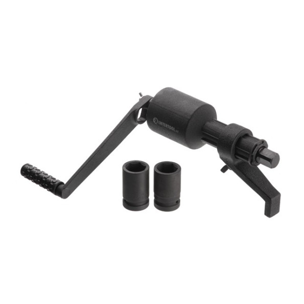 Ключ баллонный роторный для груз. автом. 380 мм, двухскор., передаточое отнош. 1:58 и 1:3.8, макc. крут. мом. 3800 Nm, головки 32, 33 мм, пласт. кейс INTERTOOL XT-0006 -
                                                        Фото 5