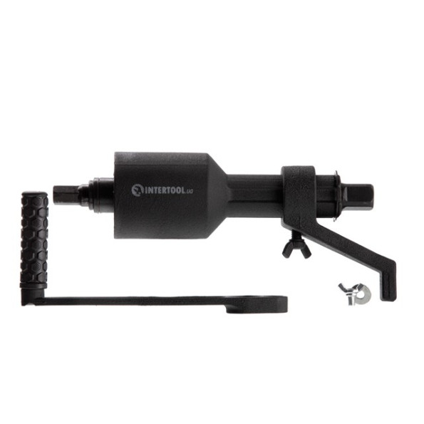 Ключ баллонный роторный для груз. автом. 380 мм, двухскор., передаточое отнош. 1:58 и 1:3.8, макc. крут. мом. 3800 Nm, головки 32, 33 мм, пласт. кейс INTERTOOL XT-0006 -
                                                        Фото 8