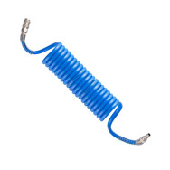 Шланг спіральний поліуретановий 8*12 мм, 5 м з швидкороз'ємними з'єднаннями Шланг спіральний поліуретановий 8*12 мм, 5 м з швидкороз'ємними з'єднаннями