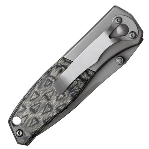 Ніж складаний 165 мм, ручка з дерев'яними вставками. -
                                                        Фото 5