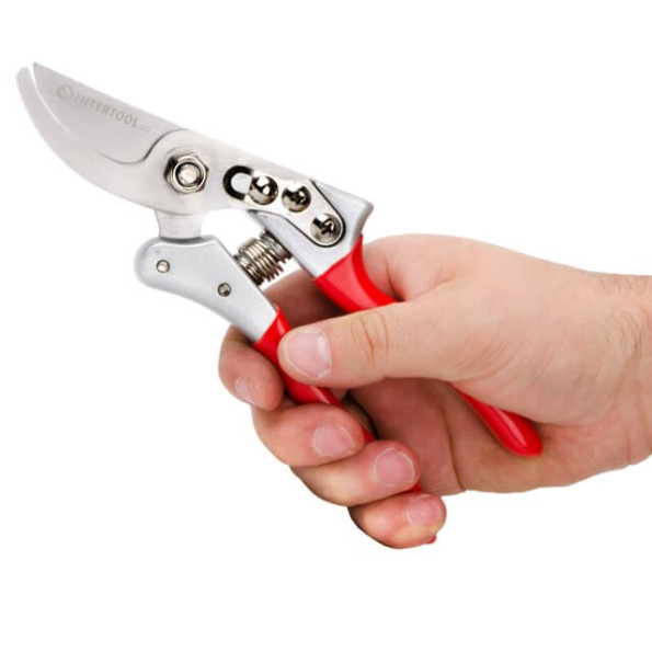 Секатор 200 мм, SK5, алюминиевые ручки INTERTOOL FT-1014 -
                                                        Фото 8