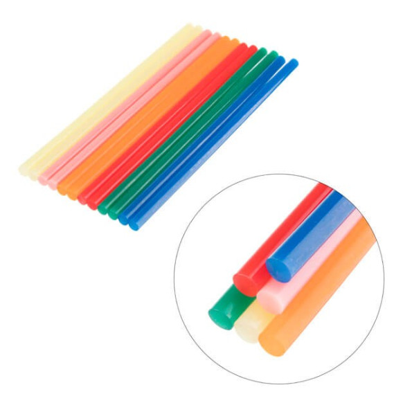 Комплект стрижнів клейових кольорових 7,4 мм * 200 мм, 12 шт. -
Фото 3 Комплект стрижнів клейових кольорових 7,4 мм * 200 мм, 12 шт. -
Фото 3