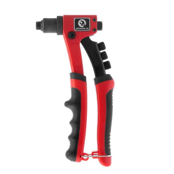 Пистолет заклепочный ручной 215 мм, диаметр применяемой заклепки 2.4; 3.2; 4; 4.8 мм INTERTOOL RT-0014 -
                                                        Фото 2