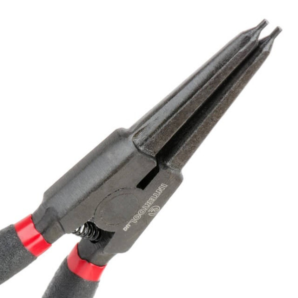 Щипцы для снятия и установки стопорных колец 180мм, прямые на разжим, 40CrV, фосфатированные. INTERTOOL HT-7018 -
                                                        Фото 4