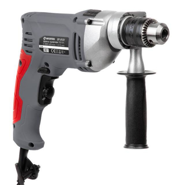 Дриль ударний 950Вт, 0-2800 об / хв, 1.5-13мм, реверс, металевий корпус редуктора -
                                                        Фото 4