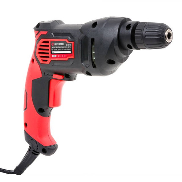 Дриль 500 Вт, 0-2400 об/хв, 1.0-10 мм, самозатискний патрон, реверс -
                                                        Фото 4