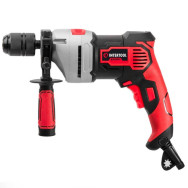 Дриль ударний 900Вт, 0-2800об/хв, 1,5-13мм, метал. корпус редуктора, самозатискний патрон