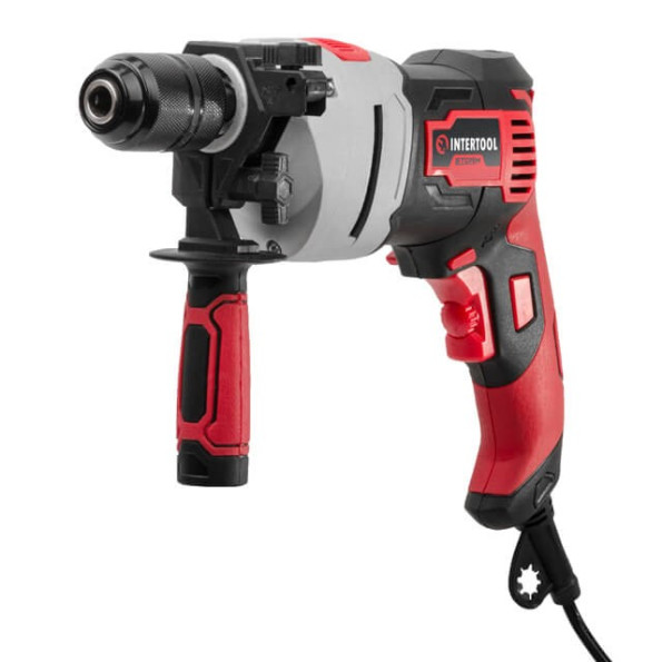 Дриль ударний 900Вт, 0-2800об/хв, 1,5-13мм, метал. корпус редуктора, самозатискний патрон -
                                                        Фото 2