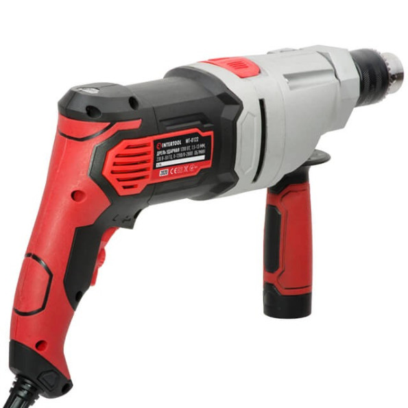 Дриль ударний 1200Вт, 2 швидкості: 0-1200/0-2800об/хв, 1,5-13мм, метал. корпус редуктора, -
                                                        Фото 6