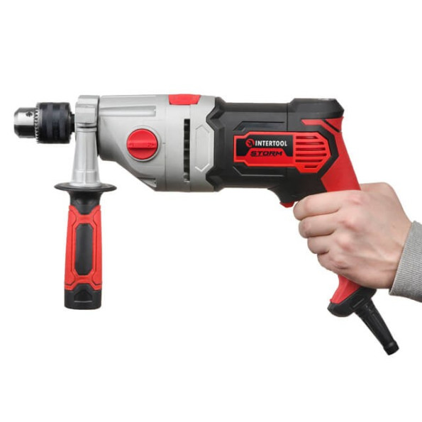 Дриль ударний 1200Вт, 2 швидкості: 0-1200/0-2800об/хв, 1,5-13мм, метал. корпус редуктора, -
                                                        Фото 8