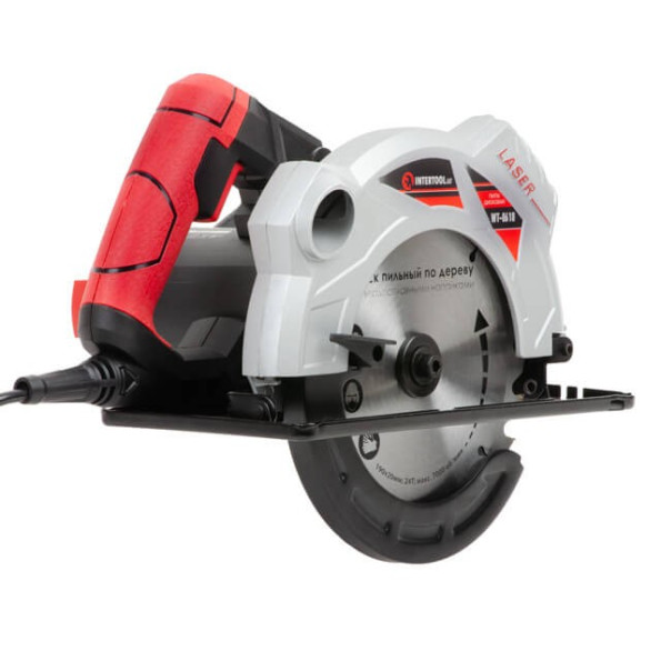 Пила дискова 1500Вт, 5800об / хв, кут 90-45, глибина розпилу 65-43мм, диск 190мм * 20мм, 24зуба, лазер -
                                                        Фото 3