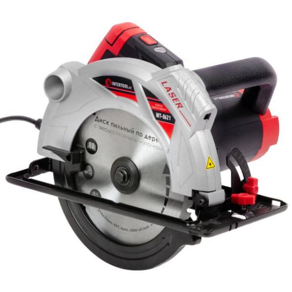 Пила дискова 1800Вт, 5000об / хв, кут 90-45, Глибина розпилу 73-48мм, диск 210мм * 30мм, 40 зубів, лазер -
                                                        Фото 6