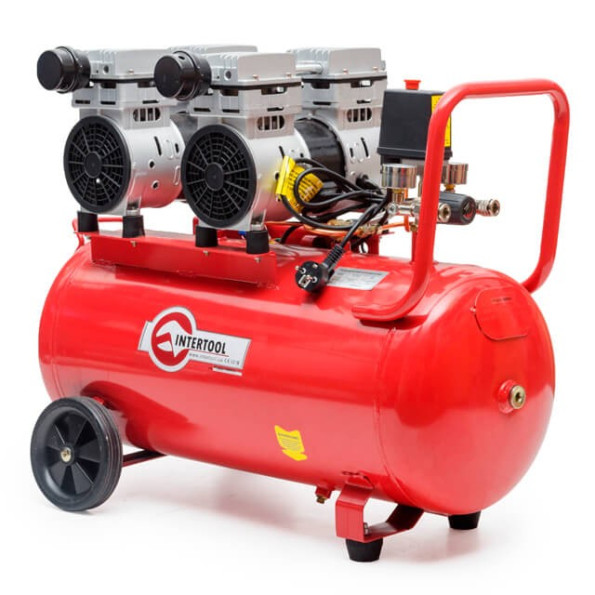 Компресор 50 л, 2x0.75, 220 В, 8aтм, 270 л/хвил, малошумний, безмасляний, 4 циліндри -
                                                        Фото 2