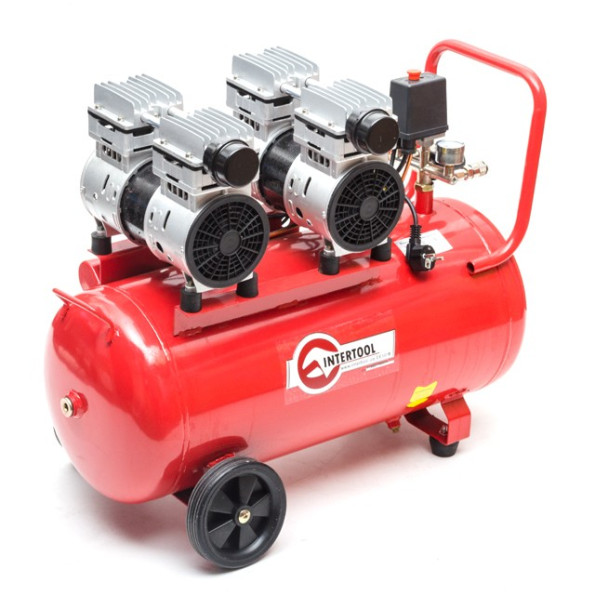 Компресор 50 л, 2x0.75, 220 В, 8aтм, 270 л/хвил, малошумний, безмасляний, 4 циліндри -
                                                        Фото 7