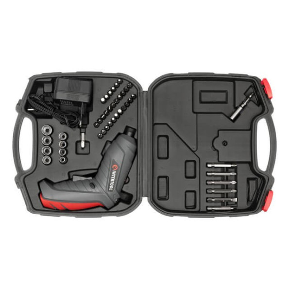 Викрутка акумуляторна 3.6V, NiCd, поворотна рукоятка, кейс+насадки -
                                                        Фото 9
