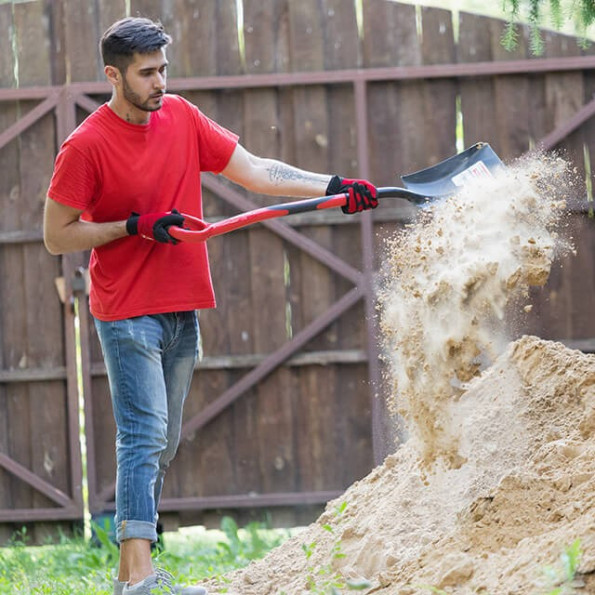 Лопата совкова, ручка з фібергласу, 238х282х1050 мм -
                                                        Фото 9