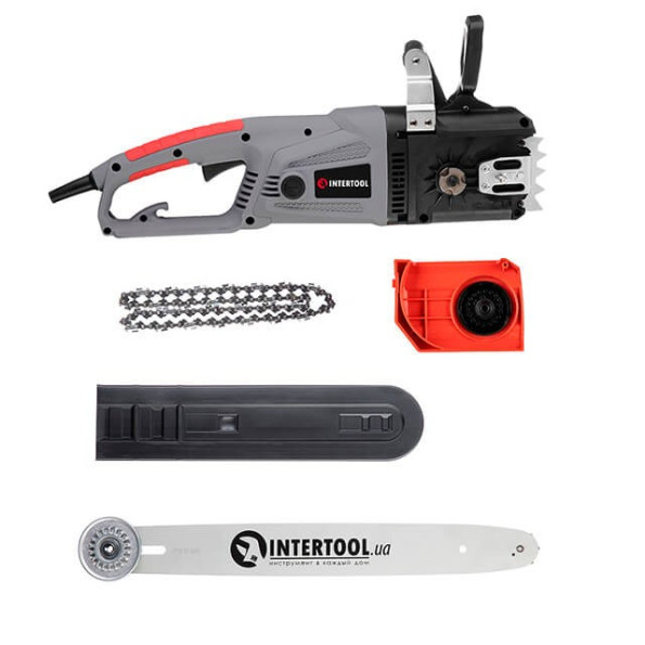 Пила цепная электрическая 2400 Вт, шина 40 см, SDS-система натяжки цепи, прямой двигатель INTERTOOL DT-2206 -
                                                        Фото 7