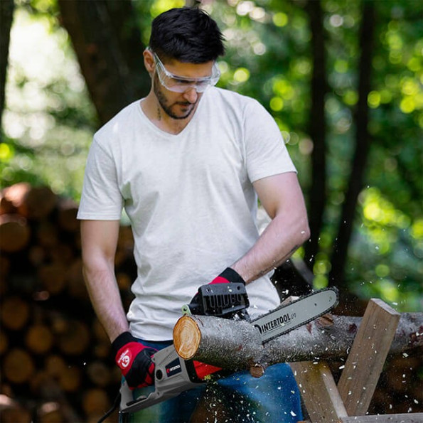 Пила цепная электрическая 2400 Вт, шина 40 см, SDS-система натяжки цепи, прямой двигатель INTERTOOL DT-2206 -
                                                        Фото 9