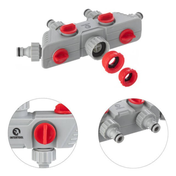 Распределитель 4-х канальный с регулировкой каждого канала INTERTOOL GE-2004 -
                                                        Фото 3 Распределитель 4-х канальный с регулировкой каждого канала INTERTOOL GE-2004 -
                                                        Фото 3