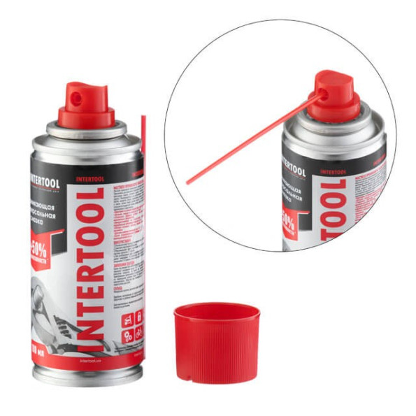 Смазка проникающая универсальная, аэрозоль 100 мл INTERTOOL FS-4010 -
                                                        Фото 2