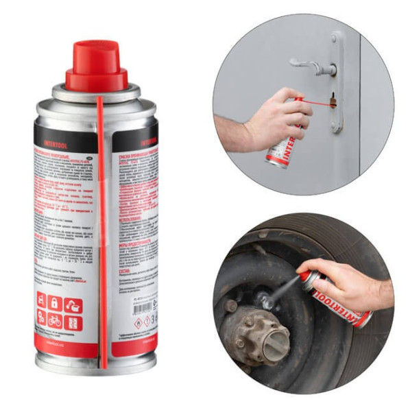 Смазка проникающая универсальная, аэрозоль 100 мл INTERTOOL FS-4010 -
                                                        Фото 3
