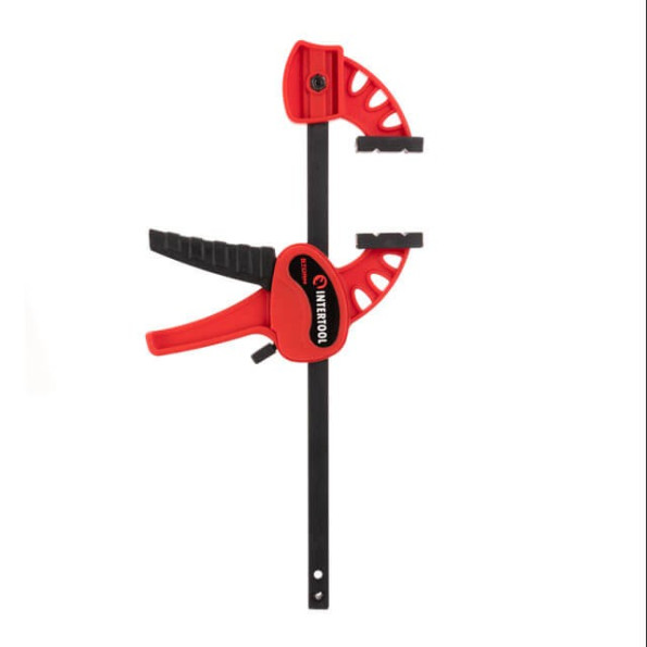 Струбцина автомат 100*30мм, усилие зажима до 10 кг INTERTOOL HT-6110 -
                                                        Фото 2
